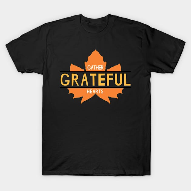 Grateful Autumn T-Shirt by designdaking